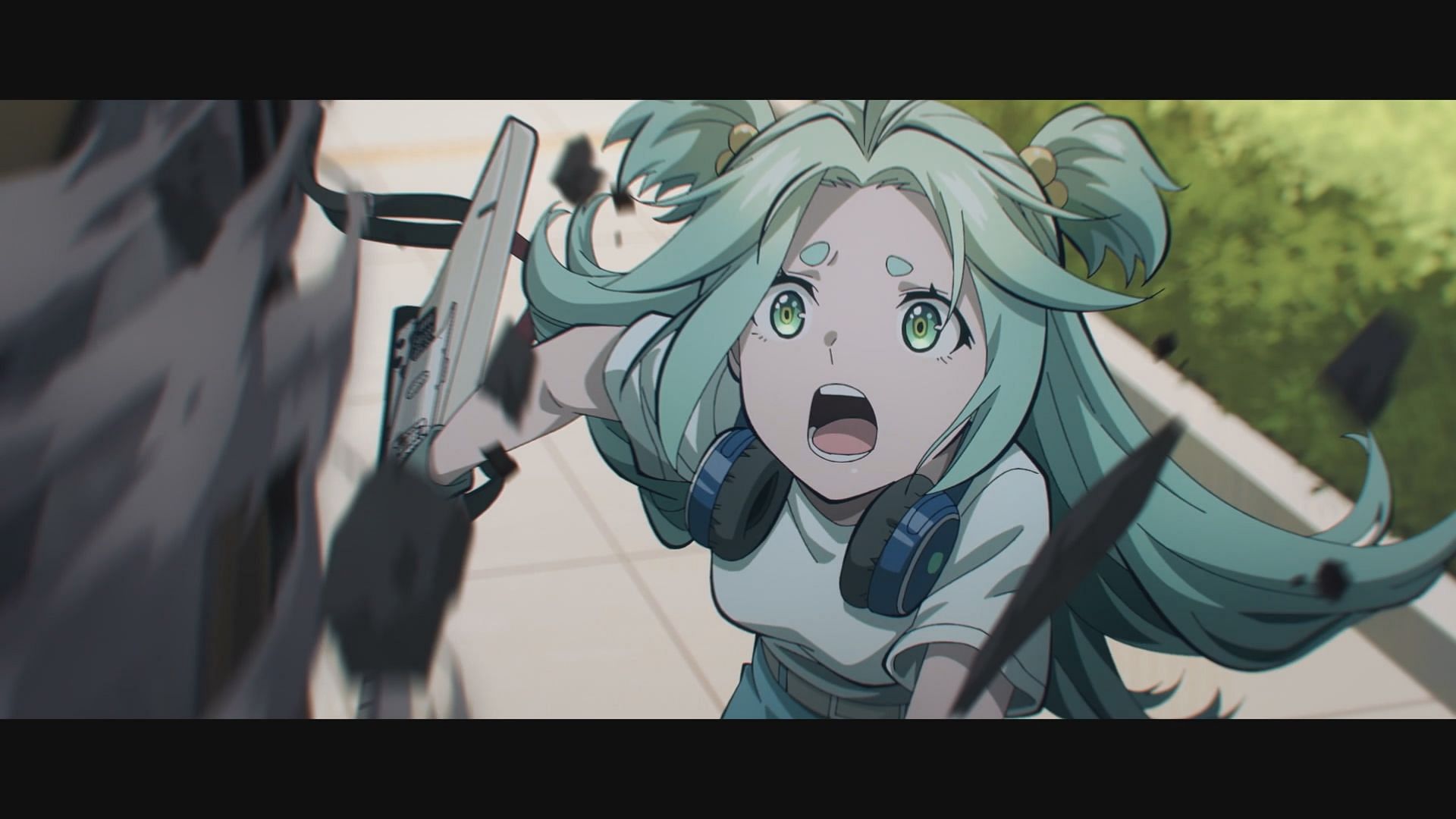 Cyan makes her escape (Image via Pb Animation, LAN Studio, Paper Plane Animation Studio)